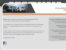 Tablet Screenshot of dierenkliniekdevliet.be